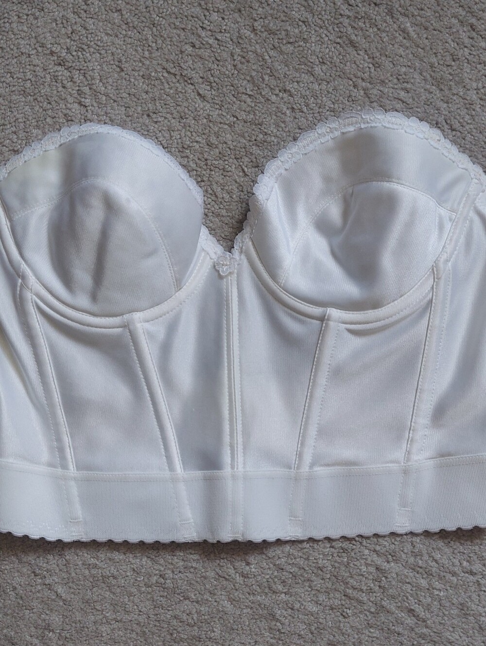 Adonna Satin Bridal Basque Corset Bustier 38B
